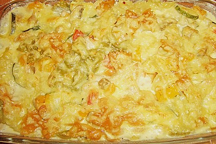 Bester bunter Nudelauflauf mit Mais und Paprika 14