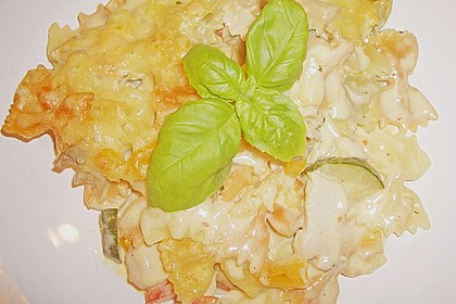 Bester bunter Nudelauflauf mit Mais und Paprika 15