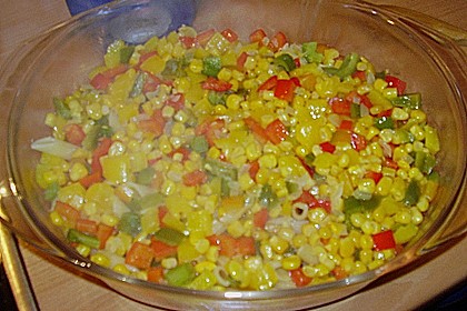 Bester bunter Nudelauflauf mit Mais und Paprika 3