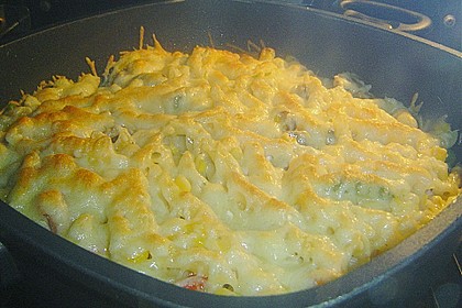 Bester bunter Nudelauflauf mit Mais und Paprika 11