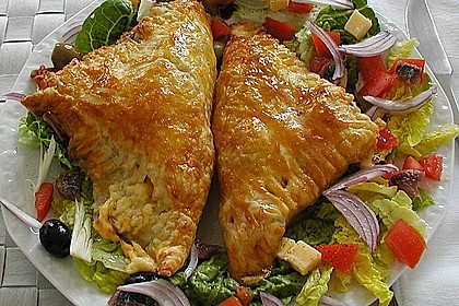 Schinken - K&auml;se Bl&auml;tterteigtaschen 2