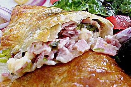Schinken - K&auml;se Bl&auml;tterteigtaschen 3