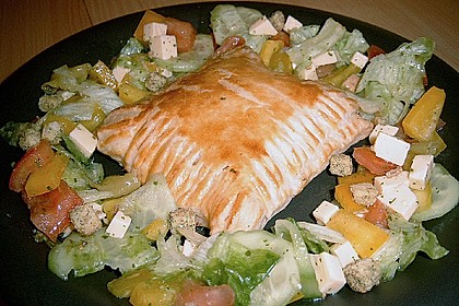Schinken - K&auml;se Bl&auml;tterteigtaschen 5