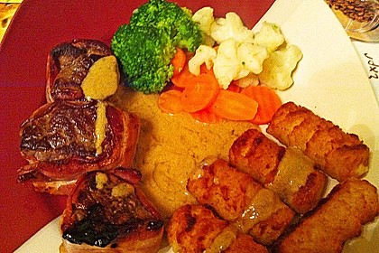 Rinderfiletsteaks im Speckmantel mit Whiskysauce 9