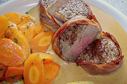 Rinderfiletsteaks im Speckmantel mit Whiskysauce 1