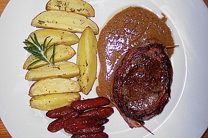 Rinderfiletsteaks im Speckmantel mit Whiskysauce 8