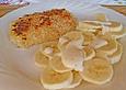 S&uuml;&szlig;e Schnitzel mit Bananen - Kartoffelsalat