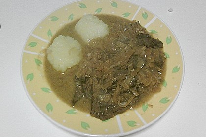 Geschmorte Zwiebeln mit Leber 1