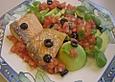 Mediterranes Lachsfilet