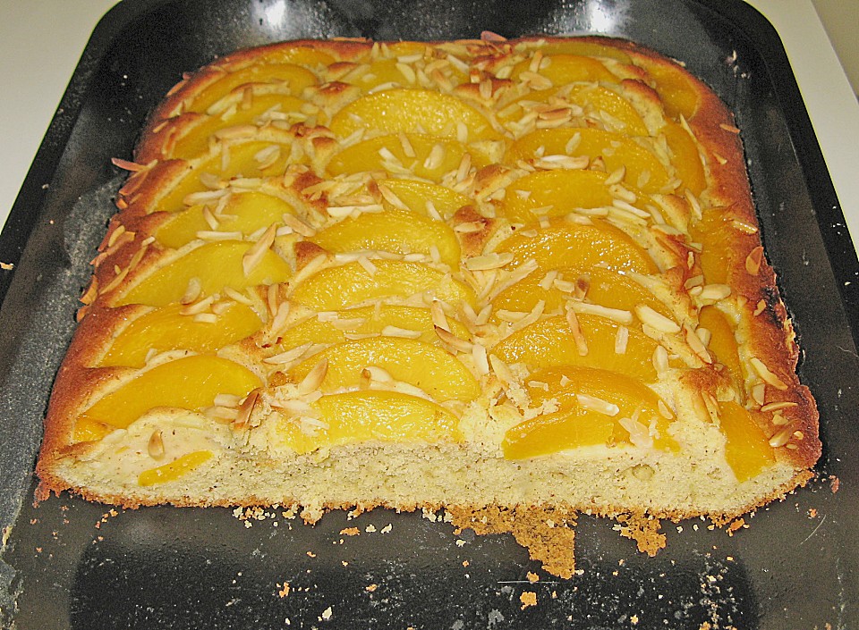 Pfirsich - Mandel - Kuchen (Rezept mit Bild) von anmawu | Chefkoch.de