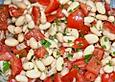 Bohnen / Tomatensalat