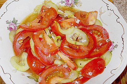 Gurken - Tomatensalat 4