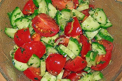 Gurken - Tomatensalat