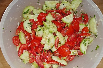 Gurken - Tomatensalat 5