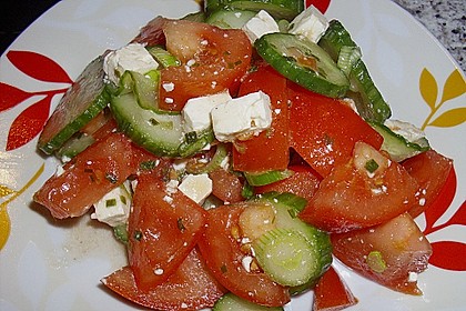 Gurken - Tomatensalat 11