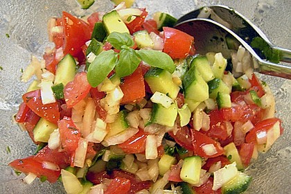 Gurken - Tomatensalat 1