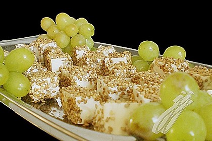 Gebackener Feta im Sesammantel 2