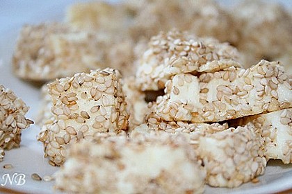 Gebackener Feta im Sesammantel 1