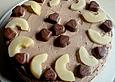 Cappuccino - Sahnetorte mit Birnen