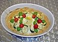 Kabeljau mit Zucchini - Mozzarella - Kruste