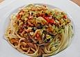 Zucchini - Zwiebel - Sauce