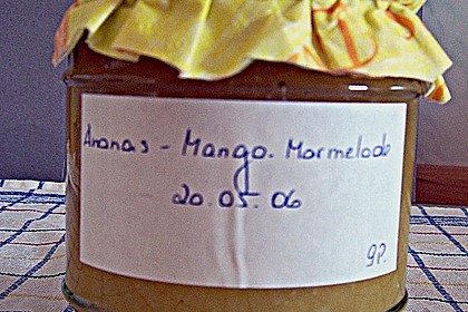 Ananas - Mango Konfit&uuml;re