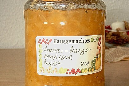 Ananas - Mango Konfit&uuml;re 1