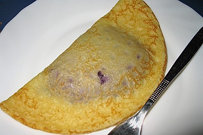 Eierpfannkuchen mit Blaubeeren 2