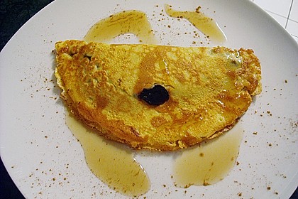 Eierpfannkuchen mit Blaubeeren 3