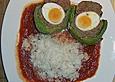 Gef&uuml;llte Paprika mit Tomatenso&szlig;e