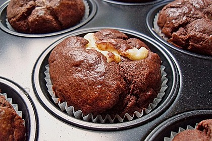 Schokoladen - K&auml;sekuchen - Muffins 8
