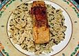 Lachs - Saltimbocca mit Wildreis