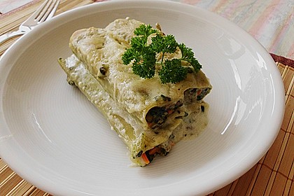 Vegetarische Gem&uuml;se - Pilz - Cannelloni 5