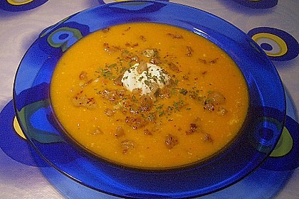 Annas Kürbiscremesuppe mit Maronen 3