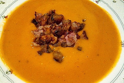 Annas Kürbiscremesuppe mit Maronen 5