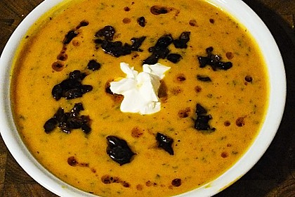 Annas Kürbiscremesuppe mit Maronen