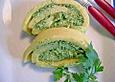 Alberto's gerollte Polenta mit Petersilienpesto