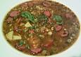 Mediterrane rote Linsensuppe