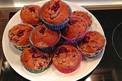 Stracciatella - Kirsch Muffins 36