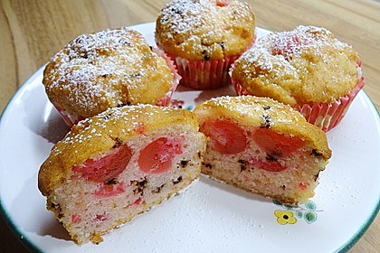 Stracciatella - Kirsch Muffins 27