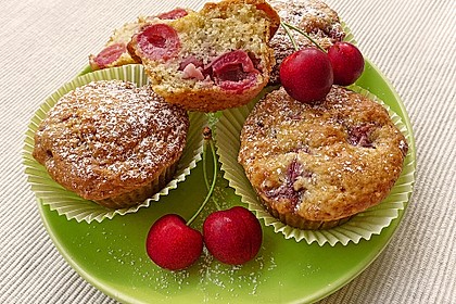 Stracciatella - Kirsch Muffins 2