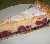 Mohn - K&auml;sekuchen mit Kirschen (Bild)