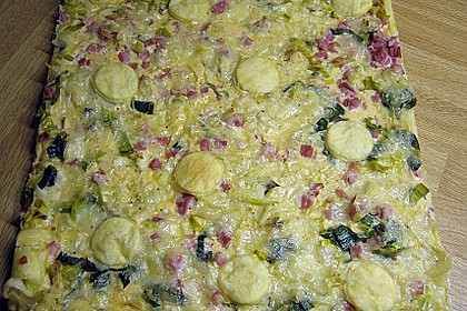 Herzhafte Lauchecken 1