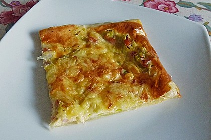 Herzhafte Lauchecken 6