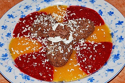 Choco - Crossie - Mousse mit Fruchtsauce 1
