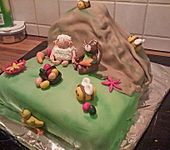 Aprikosen - Marzipan - Schichttorte (Bild)