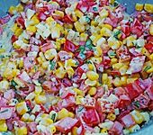 Paprika - K&auml;se - Mais - Salat (Bild)