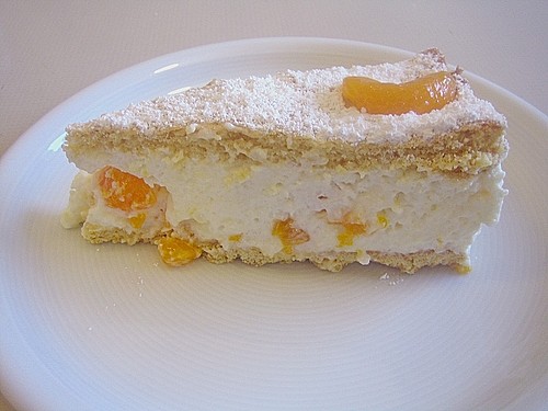 Quark - Sahne - Torte mit Mandarinen (gedeckt) (Rezept mit Bild ...