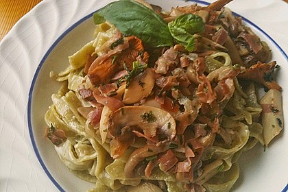 Tagliatelle mit Sahne-Pilzsauce 15