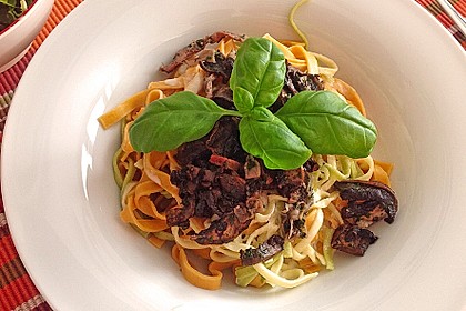 Tagliatelle mit Sahne-Pilzsauce 4